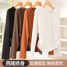 秋季新款纯色针织休闲紧身时尚百搭，女装针织衫/毛衣，斯美雅电商供货