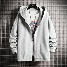 KS21166-P38加绒款-P43连帽开衫卫衣男运动外套大码班服网格，男装卫衣，电商A040A