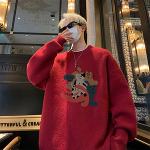 高质量！秋冬季半高领毛衣男加绒加厚线衣男针织衫男MY257-特p38图片