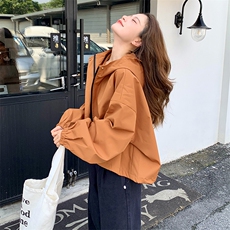 现货~~！！柠檬黄橘色冲锋衣外套P125，女装短外套，2C262