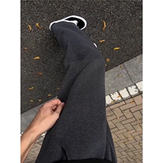 深灰色美式卫裤男女春季慵懒风垂感情侣休闲直筒运动裤WLK38-P38，男装休闲裤，星座1008