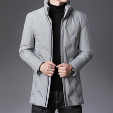 冬季新款中年男立领羽绒服中年爸爸冬装休闲款外套SFT90308-P285，男装羽绒服，电商B212（原钱塘6029）
