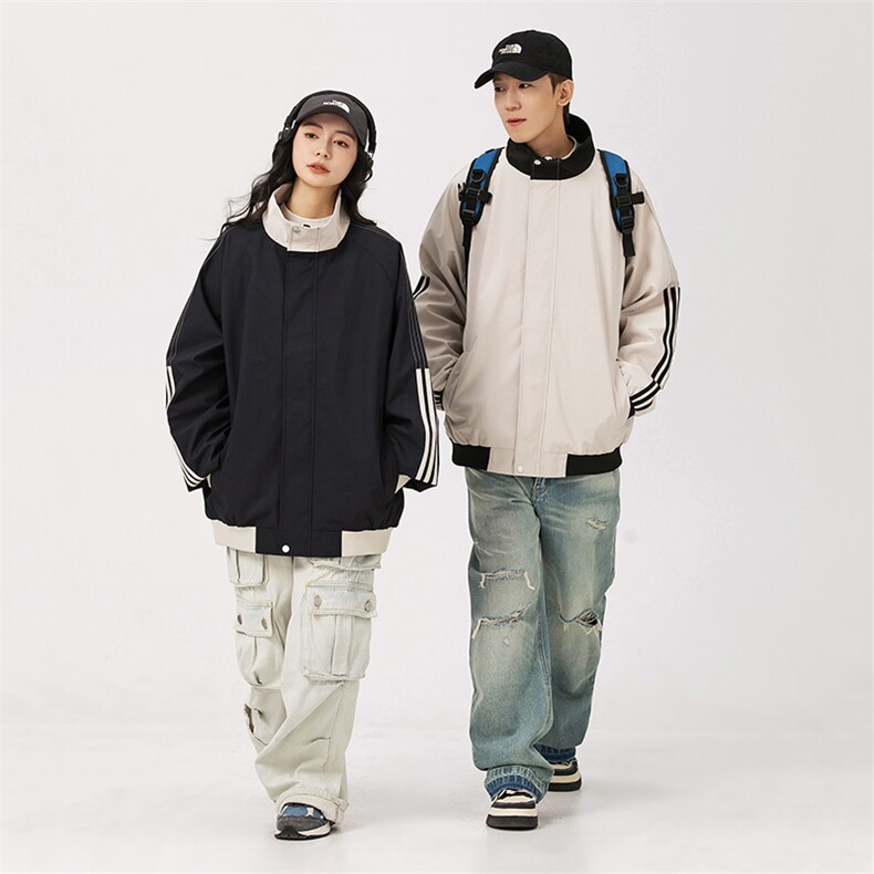 秋季现货夹克男户外立领二开冲锋衣外套DSA157-1-JK7801-特P65,男装夹克,电商A157-1