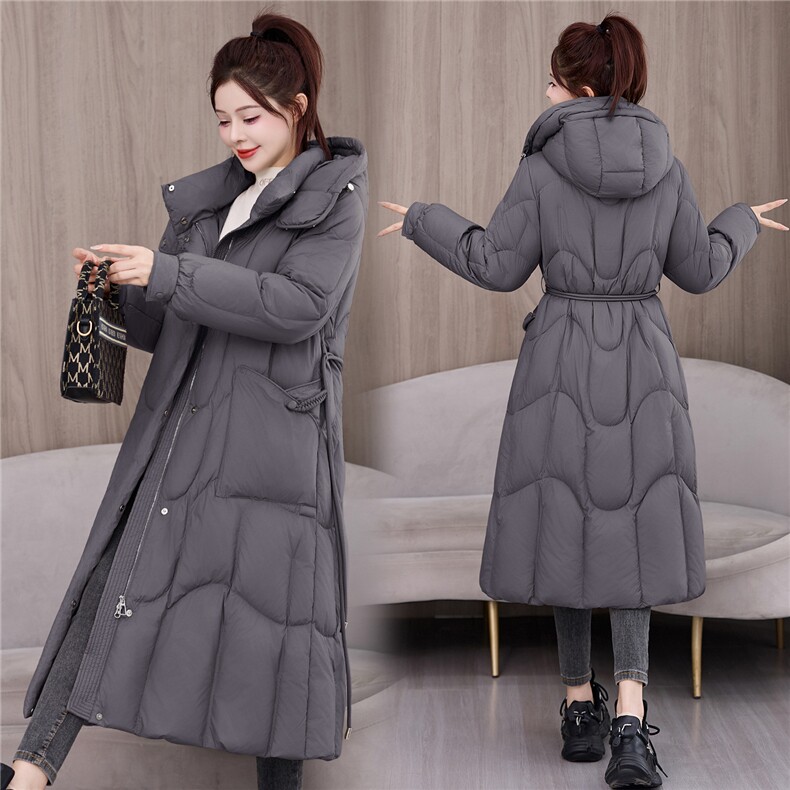 现货2025年冬季保暖白鸭绒厚款长款，女装羽绒服，琦鑫阁（原依鑫阁）