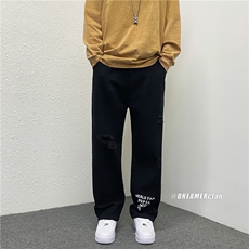 k705-p48-控78M-5XL现货性高阶港风中性ins宽松牛仔裤，男装牛仔裤，星座116