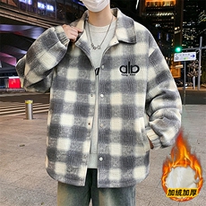 冬季男士加棉格子夹克港风大码加厚棉衣外套，男装夹克，星座1206（原A206）