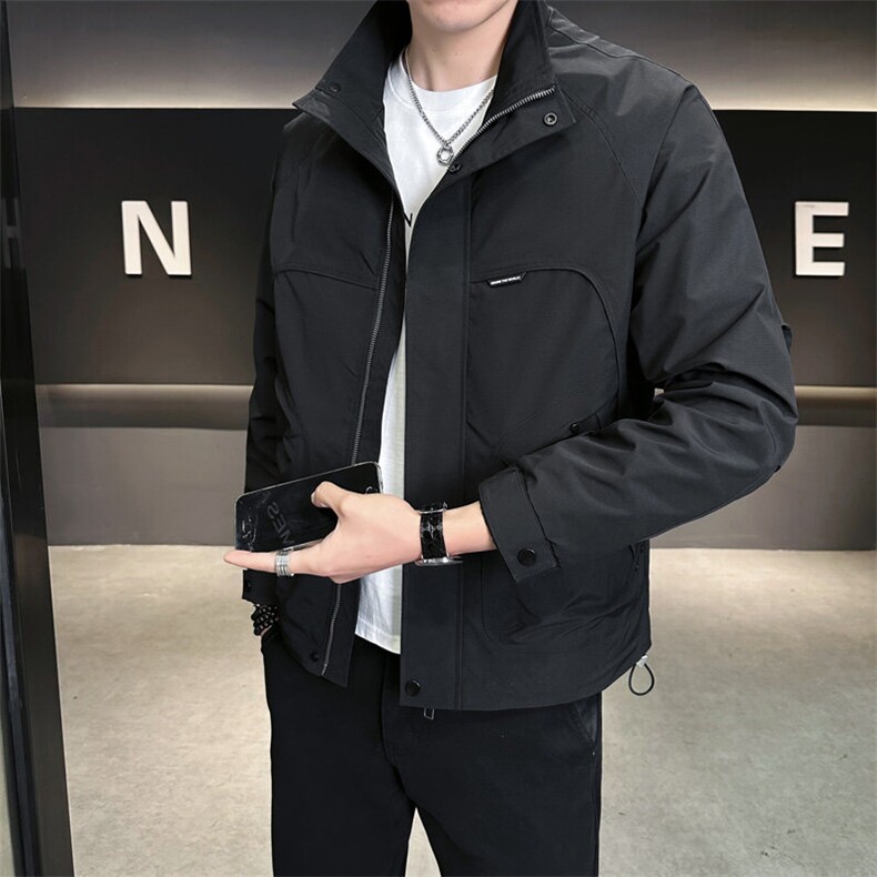 工装夹克男休闲上衣多口袋立领夹克DS-A329-JK5092-P95，男装夹克，电商A329