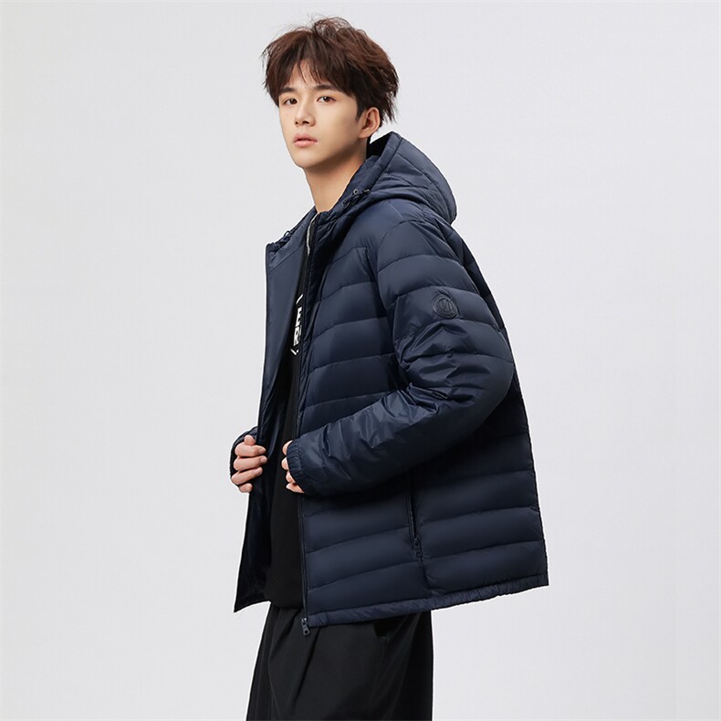大货10W件光板得物二开排骨羽绒服90绒轻便外套A266-YR2502-P135,男装羽绒服,电商A266