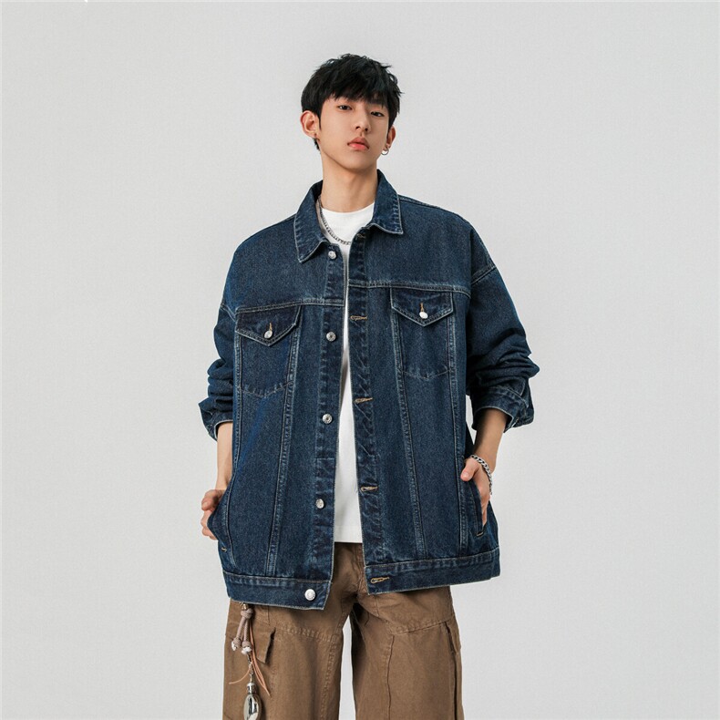25款抖音品质牛仔夹克宽松韩版工装潮流水洗外套N999/P98148,男装夹克,星座202