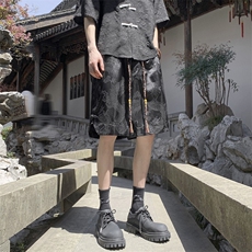 ！2025夏季新款男士龙纹风短裤冰丝五分裤DK272特P33，男装休闲裤，电商B220