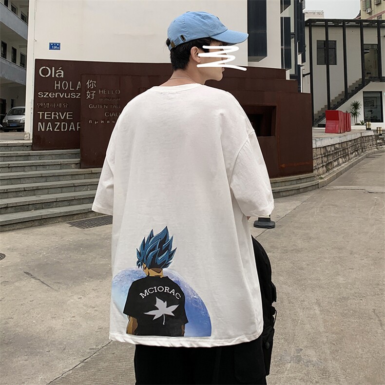 DX17154-P20纯棉短袖t恤男大码半袖打底衫宽松体恤衫港风,男装T恤,电商A040