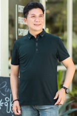 polo衫中年商务休闲男装夏季新款男士短袖T恤半袖翻领宽松上衣服，男装Polo衫，电商B212（原钱塘6029）