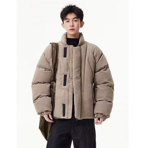 立领纯色短款羽绒服冬季新款男士高端休闲保暖外套 M665图片