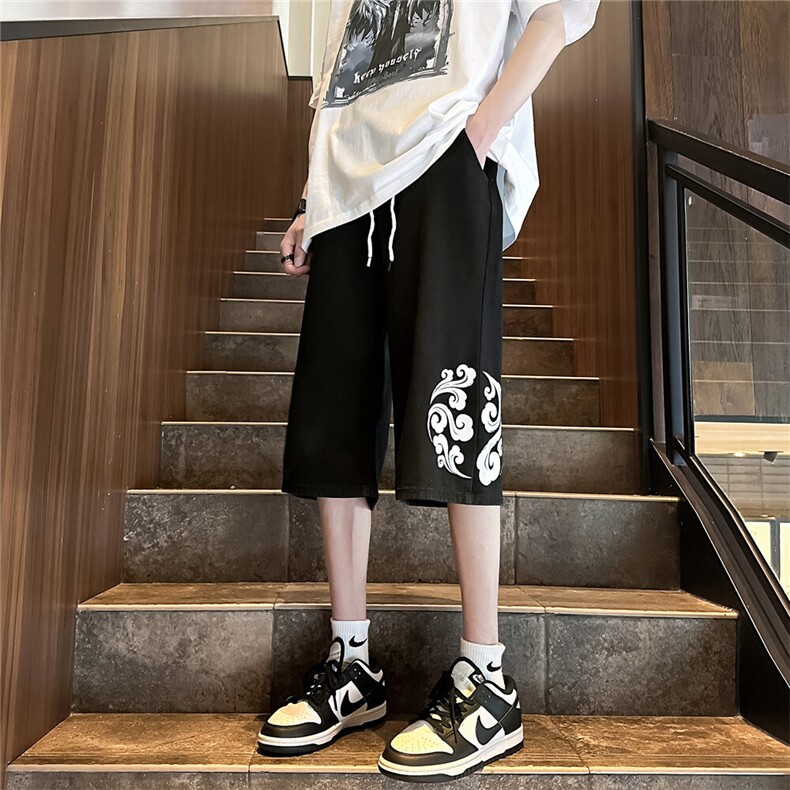 D2039-p48-控68现货风宽松cleanfit牛仔裤七分裤黑暗,男装牛仔裤,星座116