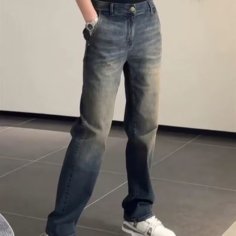 1506-1/KH851/P52新款男士牛仔裤修身直筒刺绣高端休闲弹力百搭,男装牛仔裤,星座1506-1