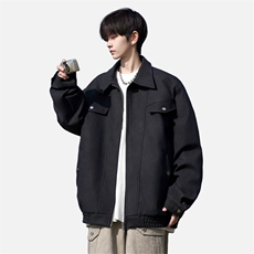 自拍图:2025秋季美式复古皮衣外套翻领皮夹克JK8088-P85128，男装夹克，星座1209-2