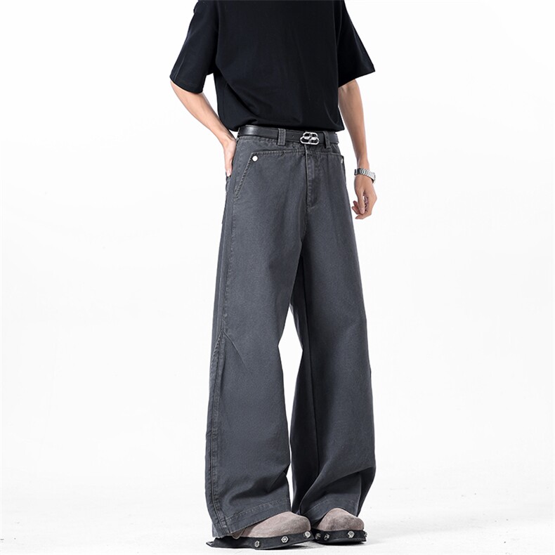 03美式高街水洗做旧工装裤直筒裤子潮XZ211-1-K2525-P65,男装工装外套,星座211-1