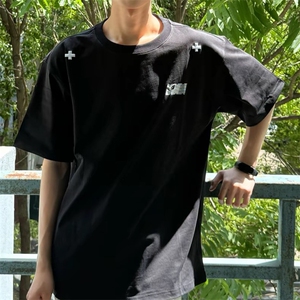 2025新款美式潮牌短袖T恤男款夏季ins潮牌宽松休闲上衣图片