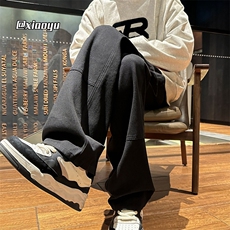 XZ616秋季新款百搭微喇休闲牛仔伐木长裤TY2402P65控78，男装休闲裤，星座512A（原616）