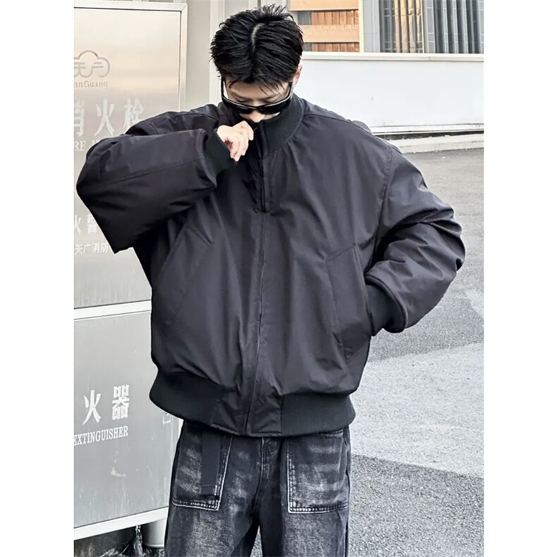 网图慎用加厚夹棉夹克双开拉链防水潮牌棉衣外套M2527-P78,男装夹克,星座1213