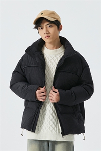 新标90白鸭绒简约休闲立领外套纯色加厚羽绒服ESY0212-P210图片