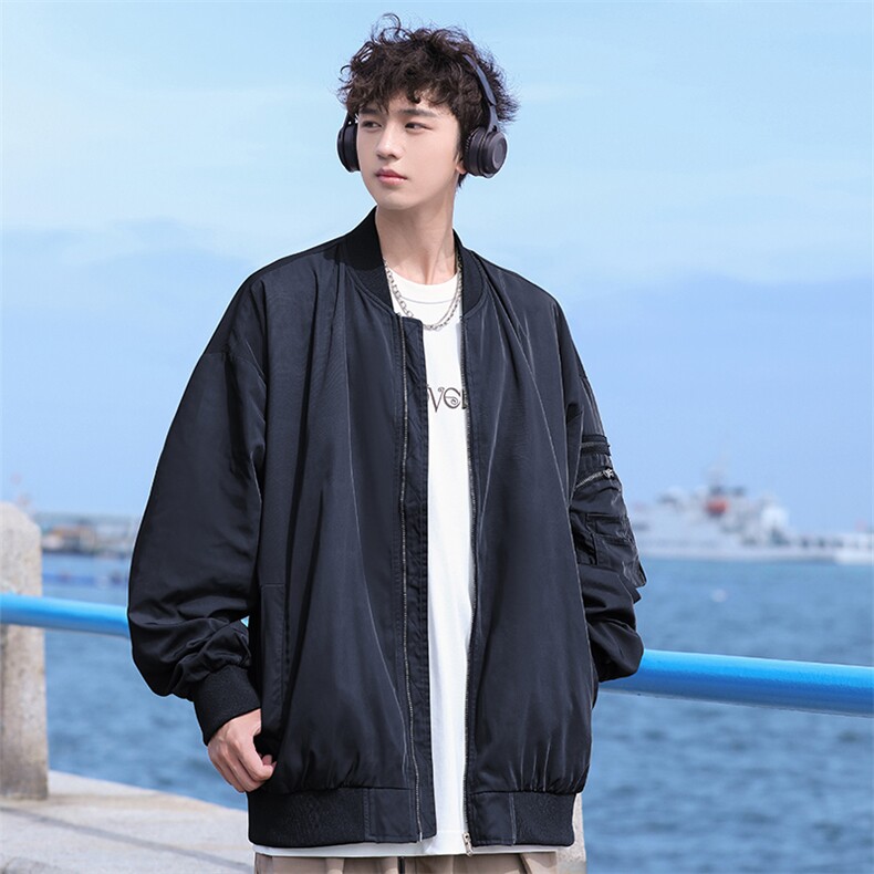 新款飞行夹克男美式复古棒球服外套高街潮牌CYJK9271P-75控价109,男装夹克,电商A128