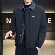 标50白鸭绒夹克式假两件轻薄羽绒服男外套B317-Y522-P195控258，男装夹克，电商B317
