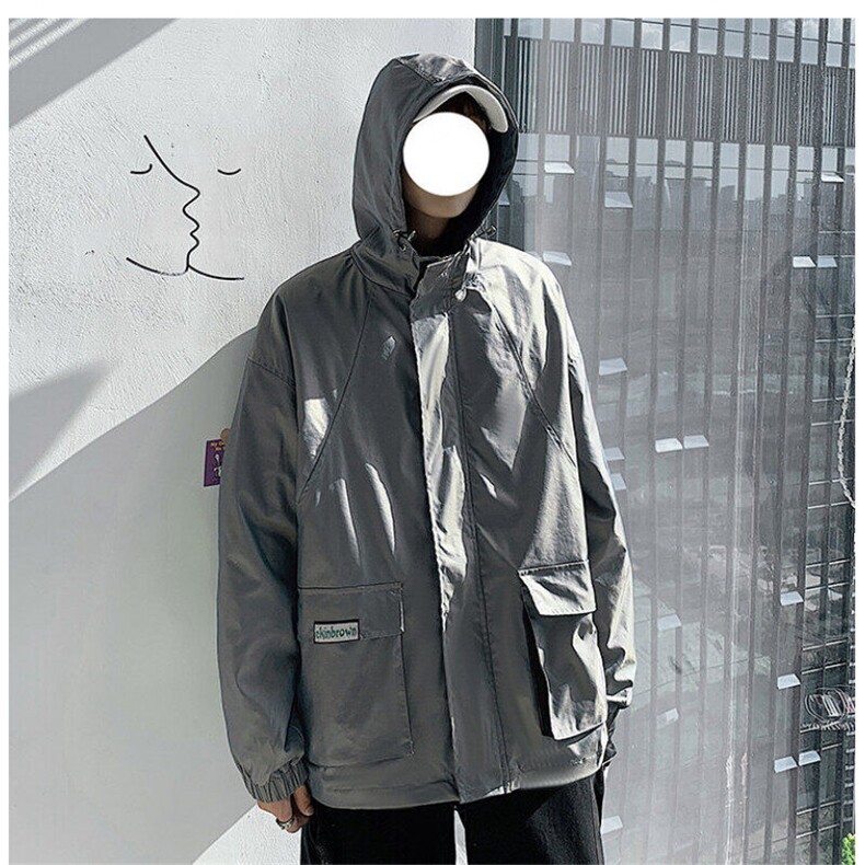 港风冲锋衣男潮牌外套男防风户外旅游服工装夹克男7210P75控108,男装夹克,星座227-7