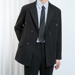 男西装外套毛呢双排扣西服正装新郎结婚礼服大码S-5XL JAK26 P77图片