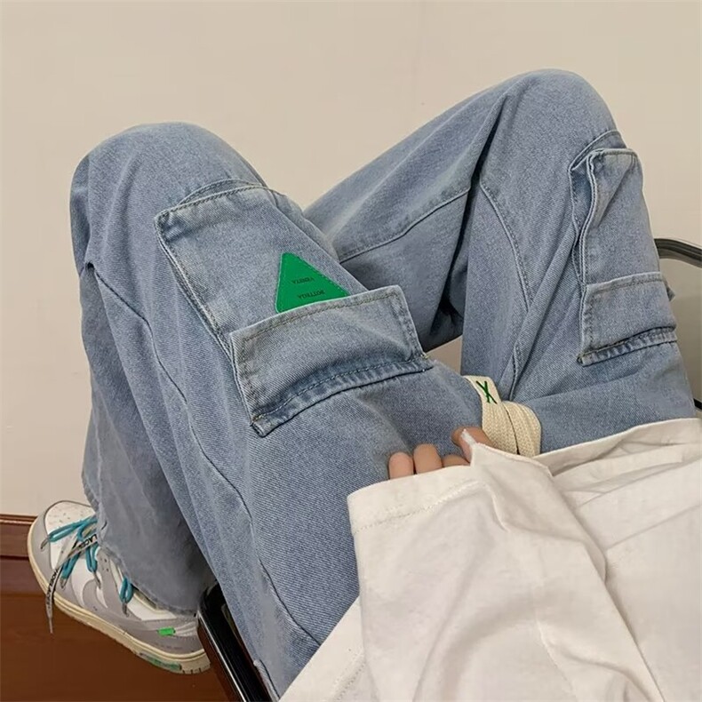 牛仔裤男秋季潮大码休闲裤子高街N1026P48,男装牛仔裤,星座1116-2