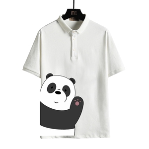 PL57159-P35 翻领短袖polo衫男大码胖子半袖t恤男有领保罗衫图片