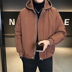标50绒 冬季男士连帽假两件羽绒服休闲加厚外套 B338-8538-P215图片