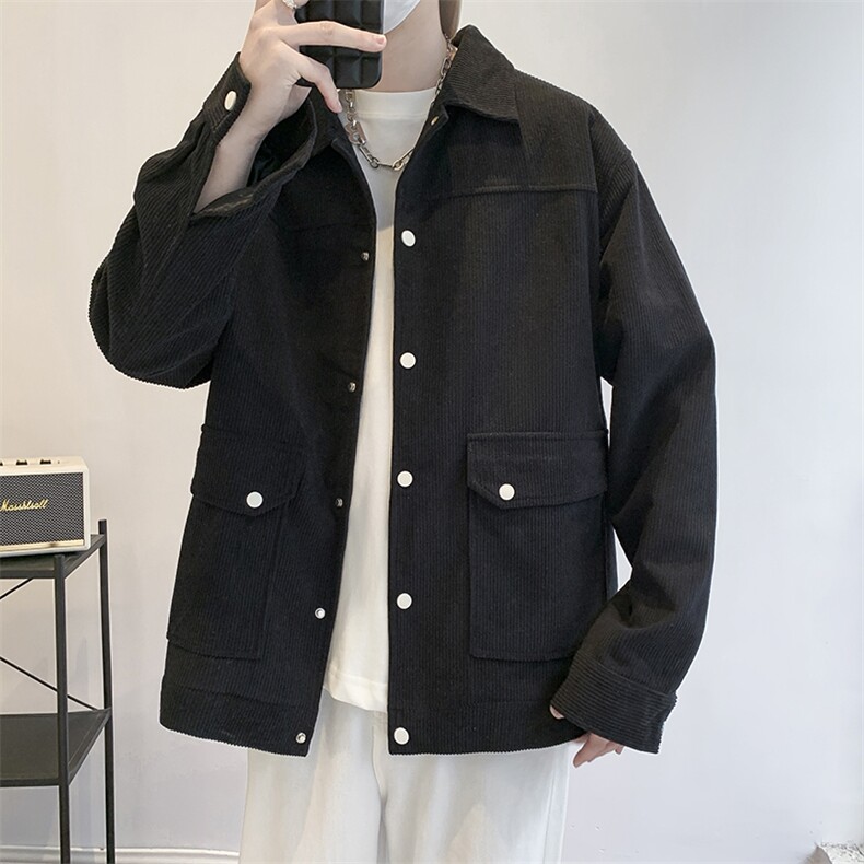 灯芯绒外套男款春秋季新款美式潮衣服工装夹克休闲上衣jk555-P70,男装夹克,星座505-3