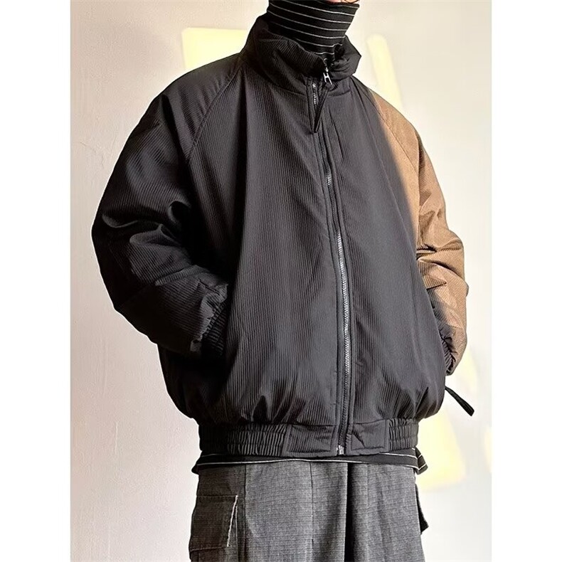 加绒加厚冬男立领棉衣灯芯绒保暖棉袄面包服外套MY9050P75,男装棉衣,星座1013-1