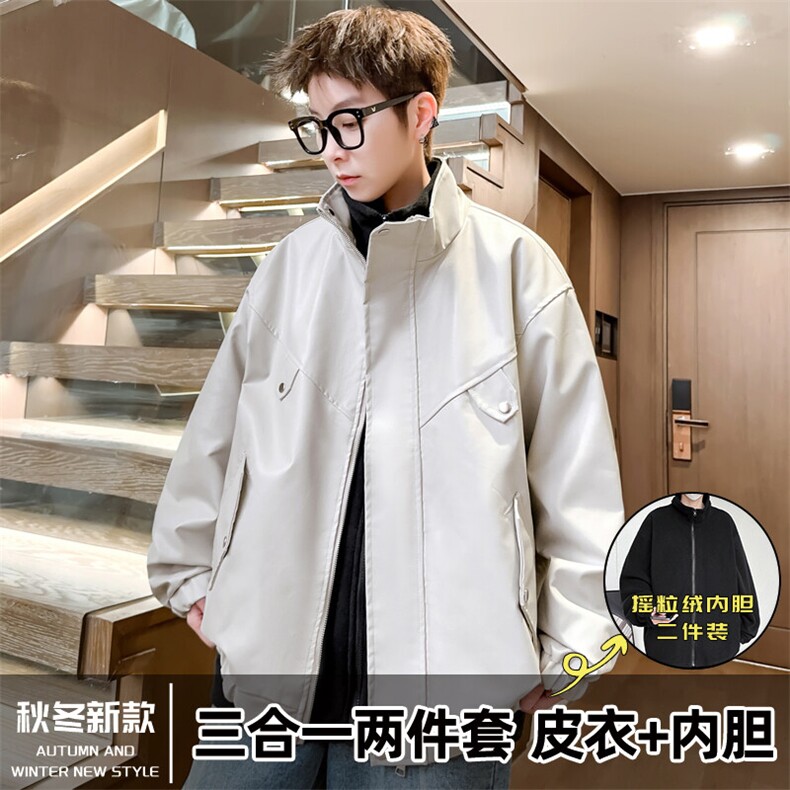三合一两件套立领冬季加厚皮棉衣休闲棉袄棉服A266-PYT0081-P110图片