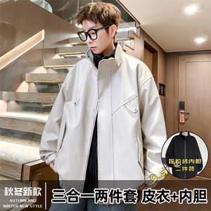 三合一两件套立领冬季加厚皮棉衣休闲棉袄棉服A266-PYT0081-P110图片