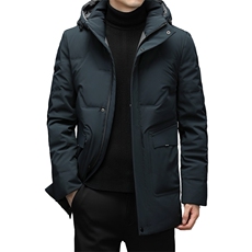 S803钱塘2020-2中年男士冬季厚款连帽商务休闲简约羽绒服P293，男装羽绒服，钱塘207-2
