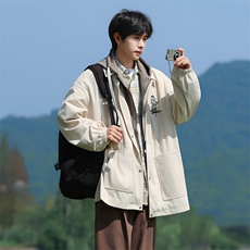 JK853-P75秋季新款大码灯芯绒假两件夹克外套，男装夹克，星座109
