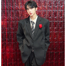 （图）2025春立体花朵宽松西装小众显瘦高级外套5023-P108，男装西服，星座910-5