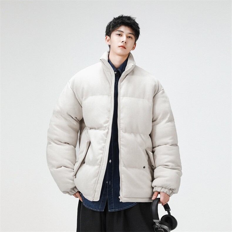 麂皮绒棉衣男潮流上衣港风加厚保暖宽松立领外套M0779-P100,男装棉衣,星座308B-2