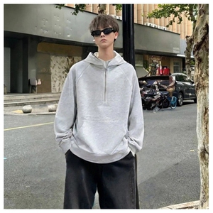 网图秋季重磅直播380克全棉拉链套头连帽卫衣外套 AH908-P45图片