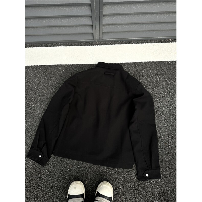 高质量~复古弯曲拉链行政西装垫肩夹克，现货！1005-FWWT09-p108,男装夹克,星座1005