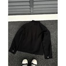 高质量~复古弯曲拉链行政西装垫肩夹克，现货！1005-FWWT09-p108，男装夹克，星座1005