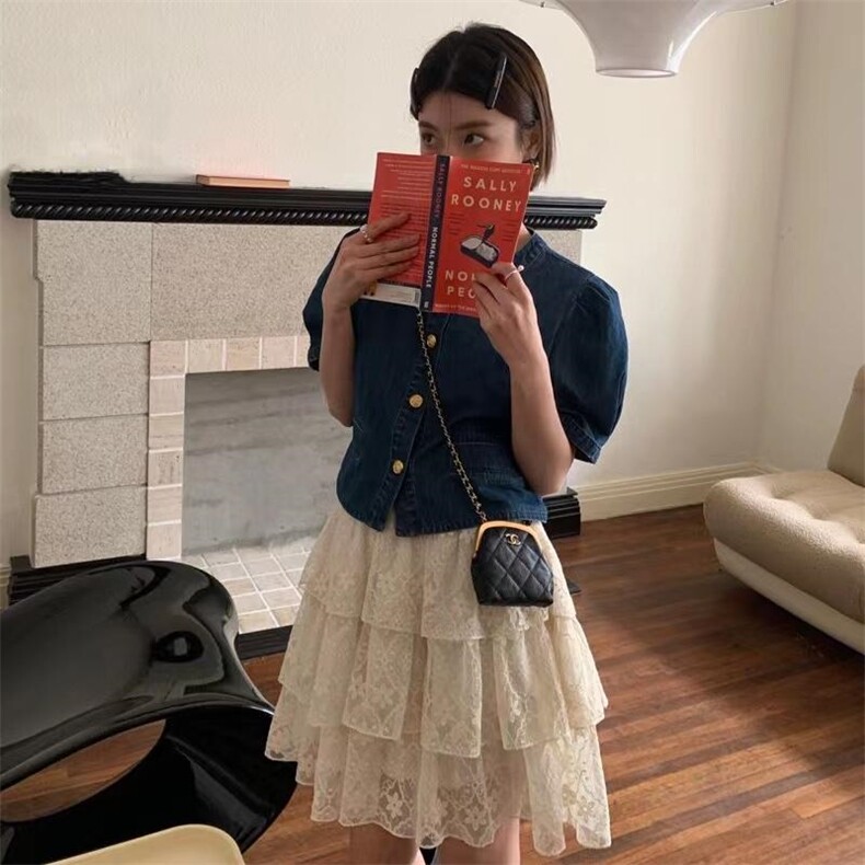 现货新款牛仔套裙，其它，泰靡(2F)