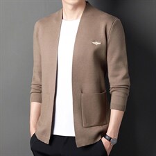 男士2023年春秋季新款长袖针织开衫青年休闲外套服装BL2607-P75，男装针织衫/毛衣，星座1105-3