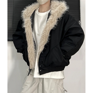 冬季保暖内胆棉衣羽绒服男外套美式复古宽松加厚潮MF527,冬季下装搭配技巧图片