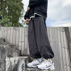 牛仔裤男秋季潮大码休闲裤子高街N6061P45，男装牛仔裤，星座1116-2