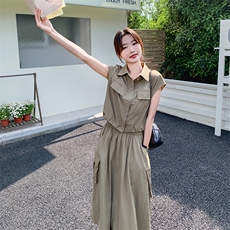 新款现货主推夏季薄款工装套装9837-P125-K188，女装套装/套裙，2C129