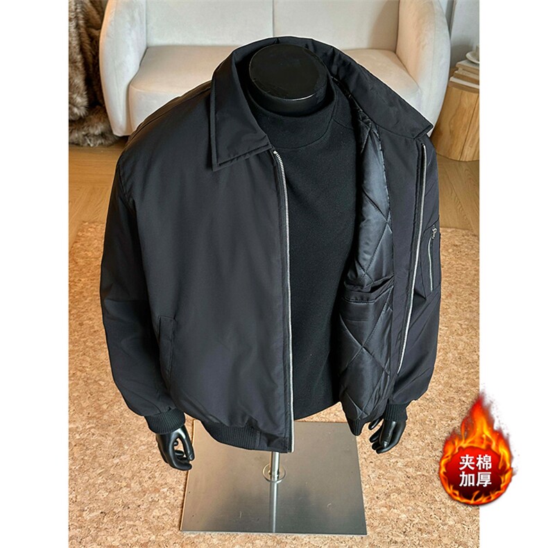 冬季夹棉保暖加厚短款飞行棉服男复古百搭外套5D1180-TP5598,男装棉衣,电商A102