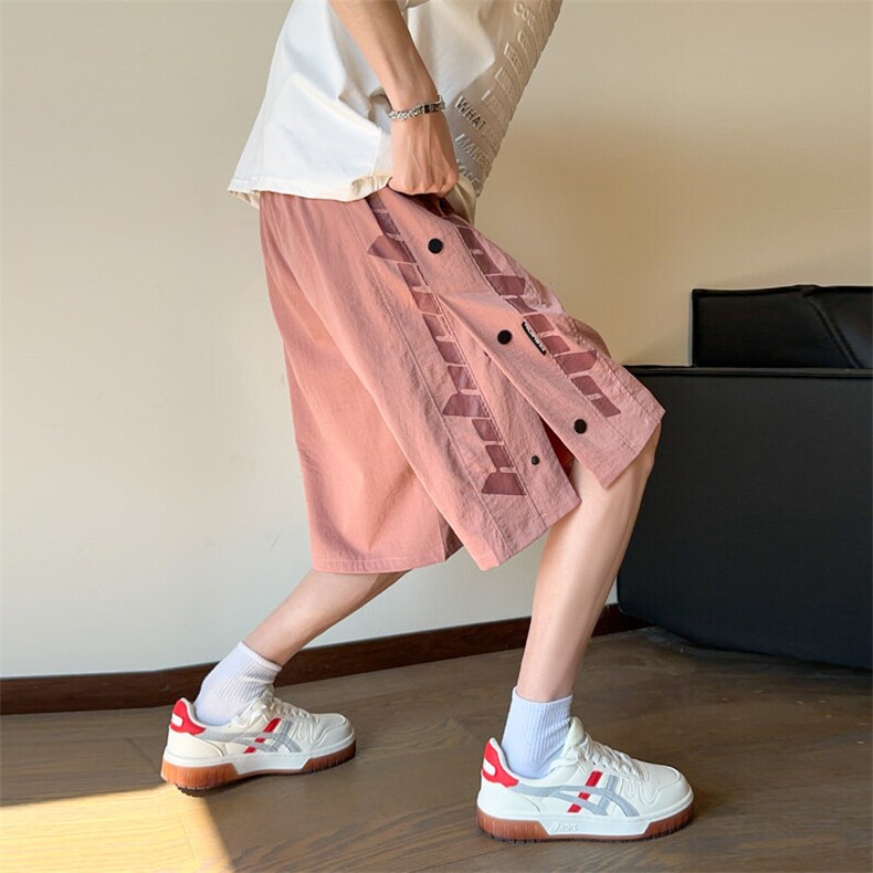 ！2026夏季新款男士宽松直筒五分裤潮牌情侣短裤DK312特P35，男装牛仔裤，电商B220